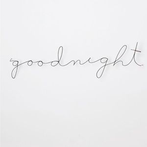 Anthropologie Wire Art - Goodnight